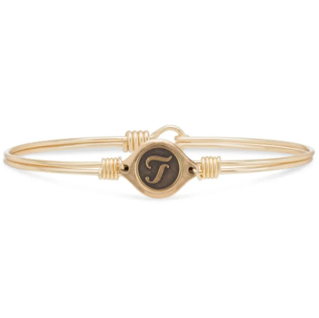 Luca & Danni "Leave Your Stamp" Initial Bangle Bracelets