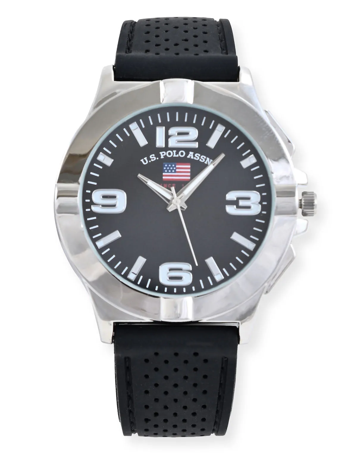 MEN'S BLACK WATCH AND STACKABLE BRACELETS SET