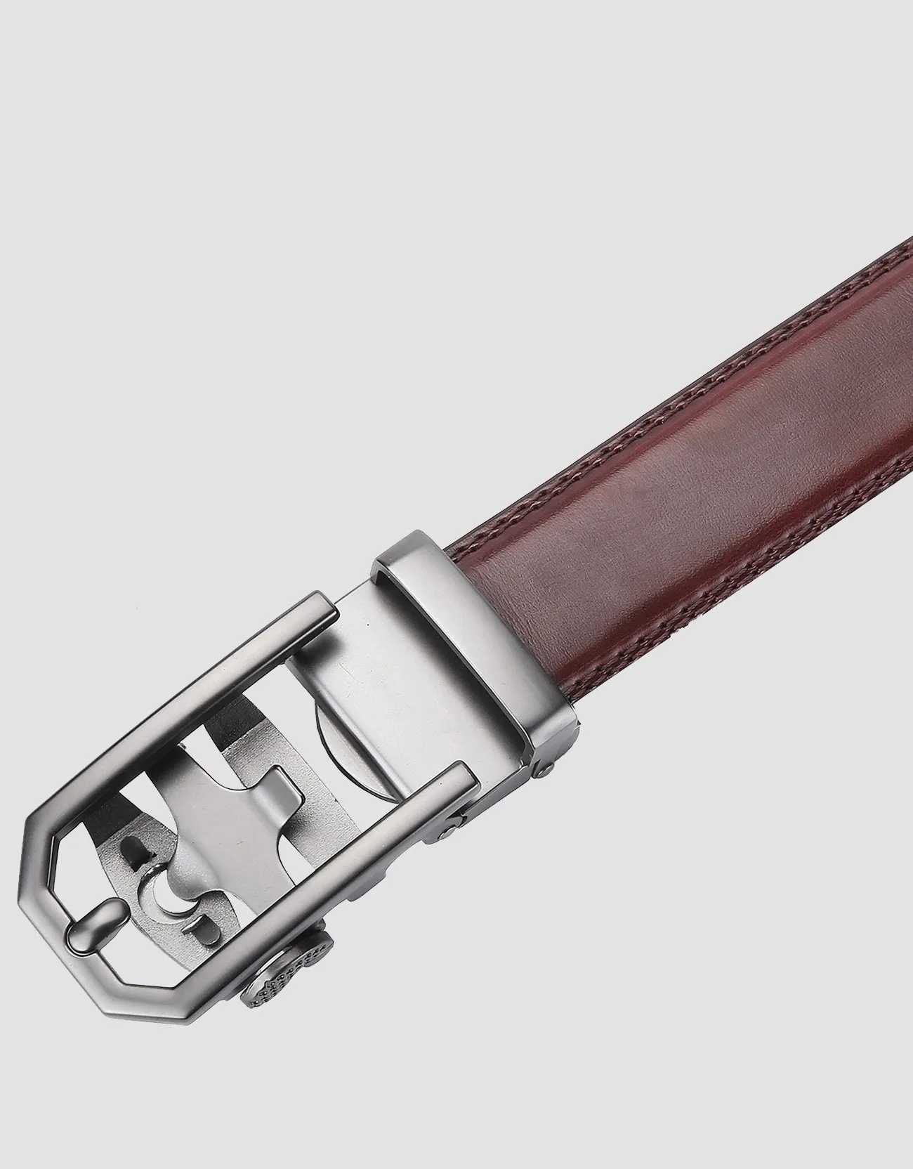 Men's Model Design Leather Ratchet Belt