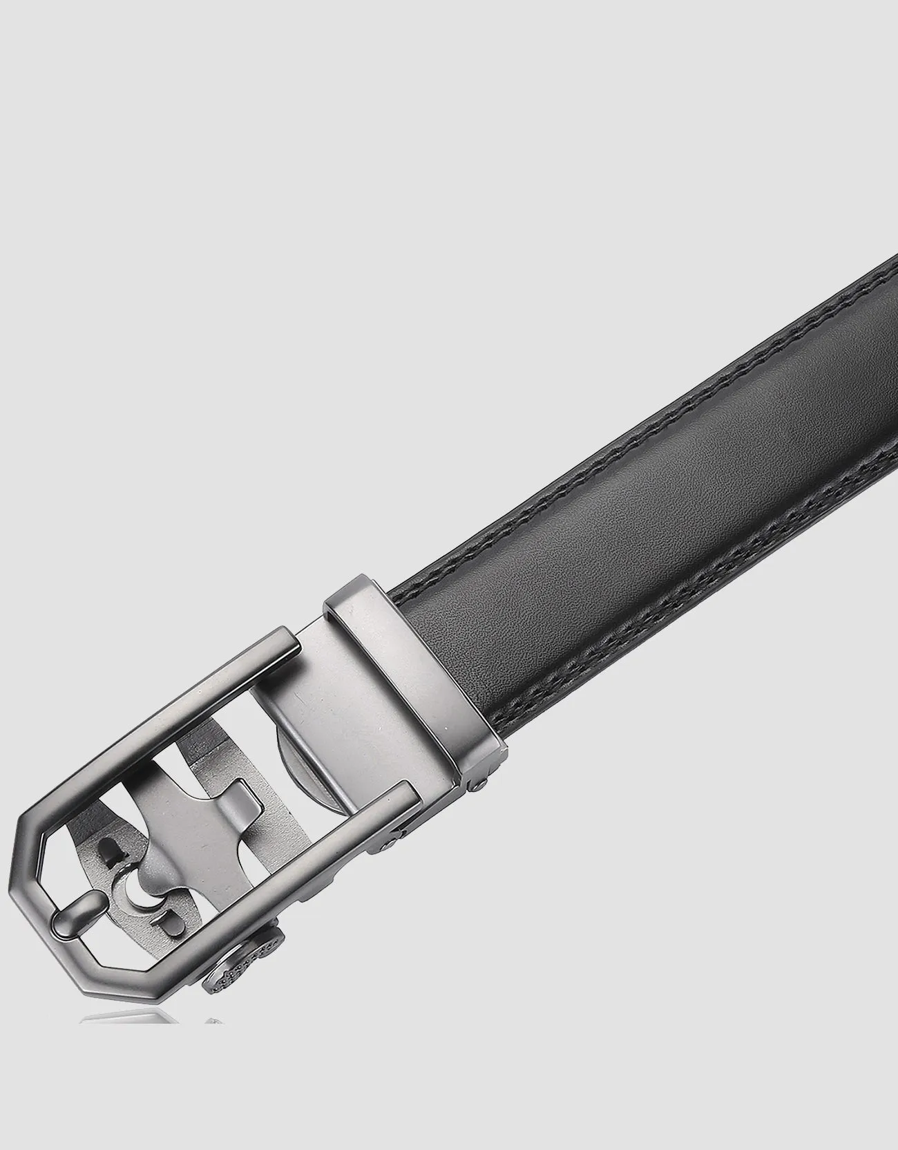 Men's Model Design Leather Ratchet Belt