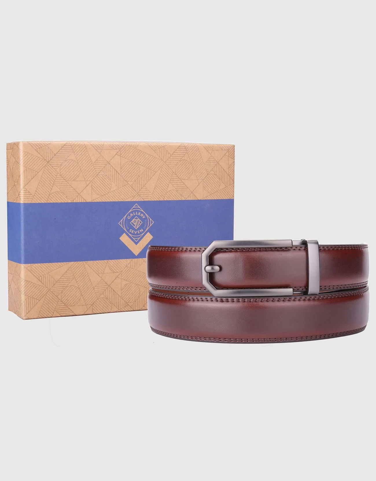Men's Model Design Leather Ratchet Belt