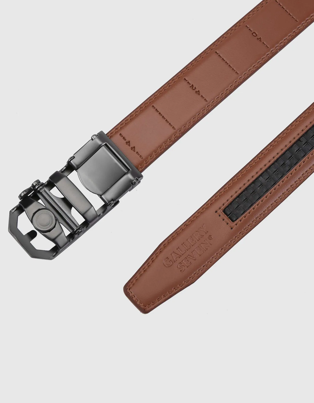Men's Model Design Leather Ratchet Belt