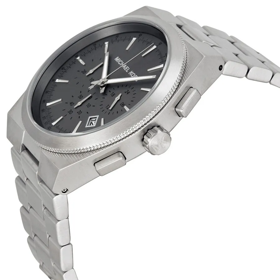 Michael Kors Channing Chronograph Grey Dial Stainless Steel Men's Watch MK8337