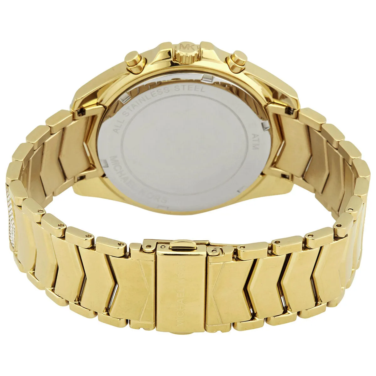 Michael Kors Whitney Chronograph Quartz Crystal Gold Dial Ladies Watch MK6729