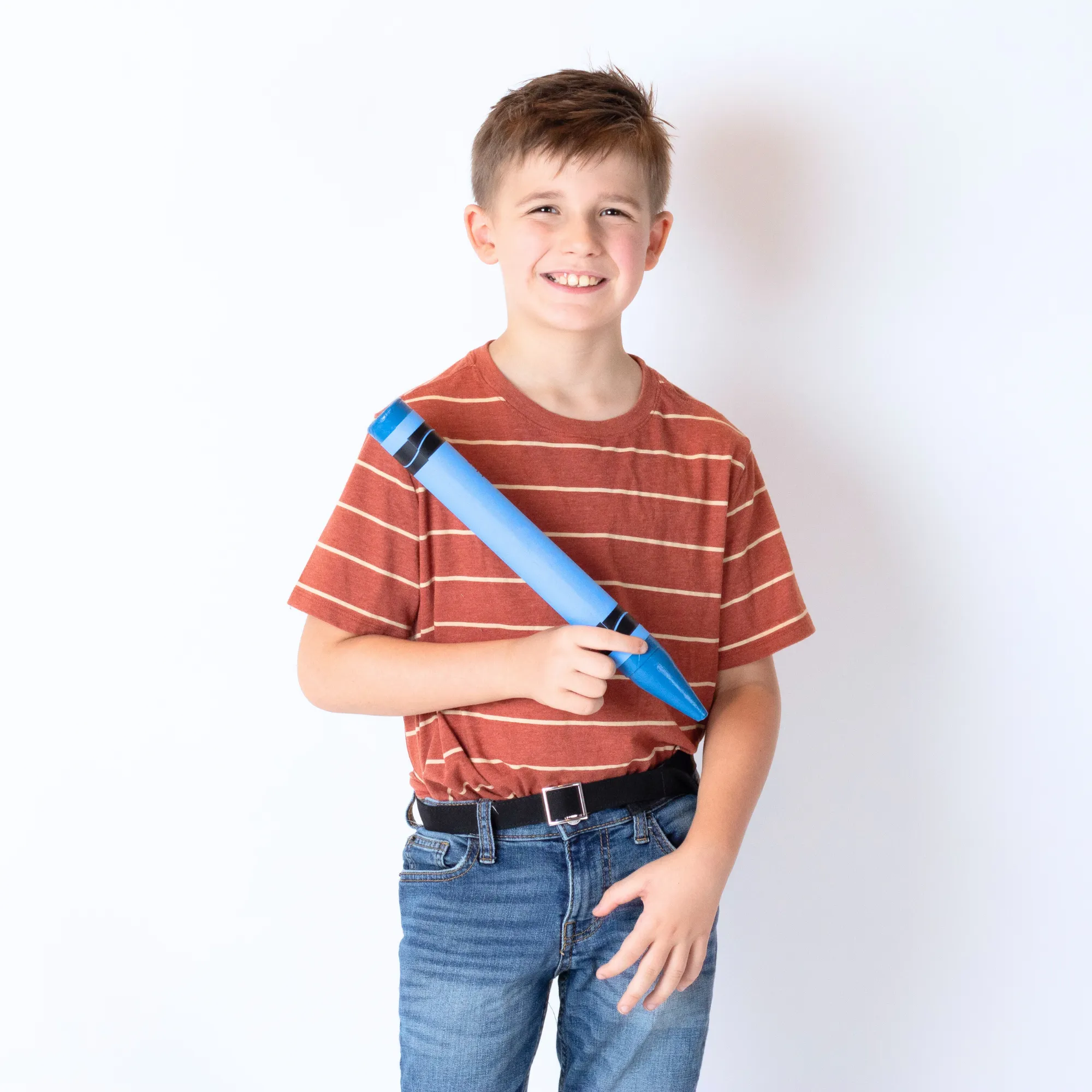 MYSELF BELTS - Solid Black Twill Easy Velcro Belt For Toddler/Kids