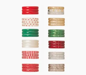Mystery Christmas Colored Bangles (Set of 3)