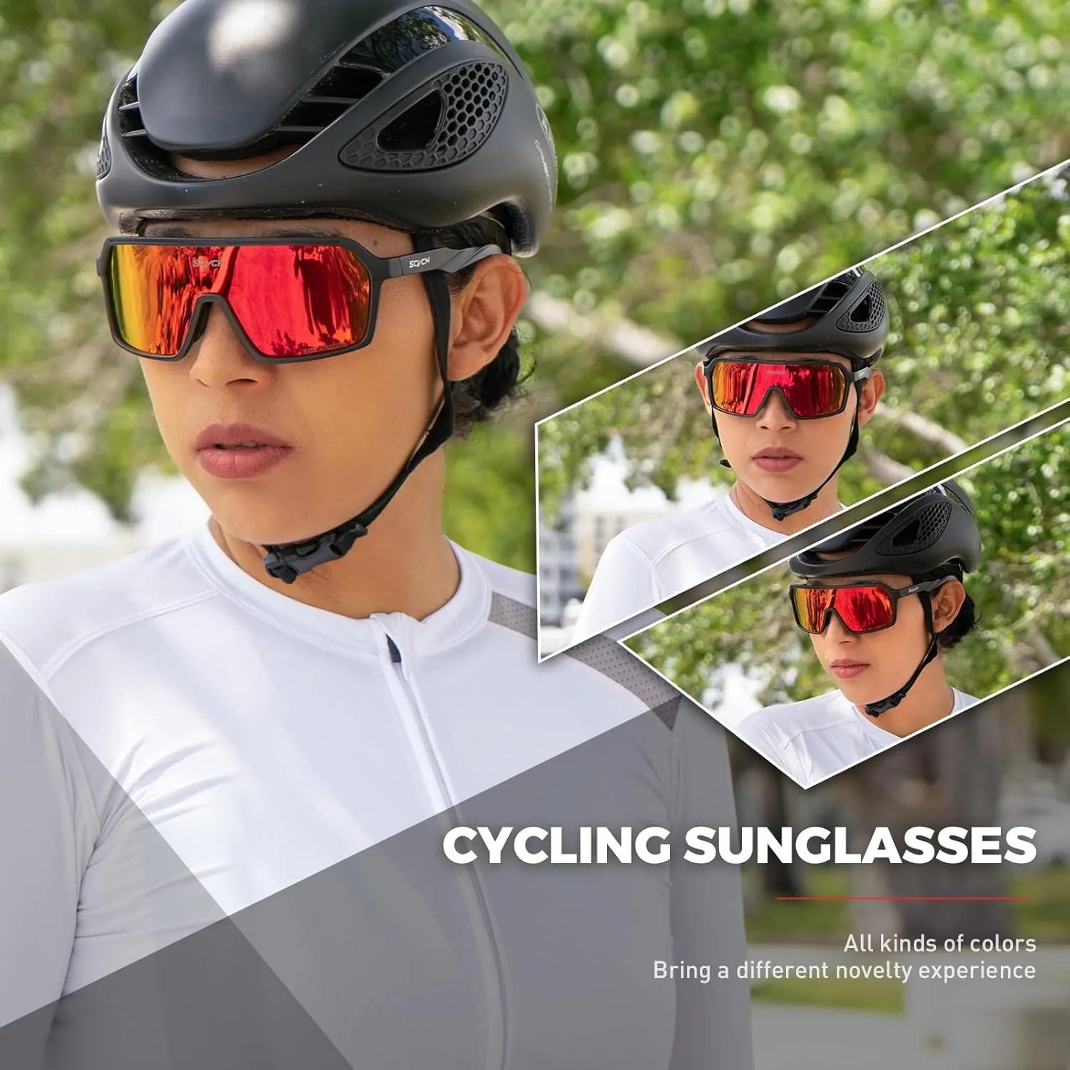 Polarized Cycling Glasses Sport Sunglasses MTB BMX Men Women Running Driving Fishing Golf S61