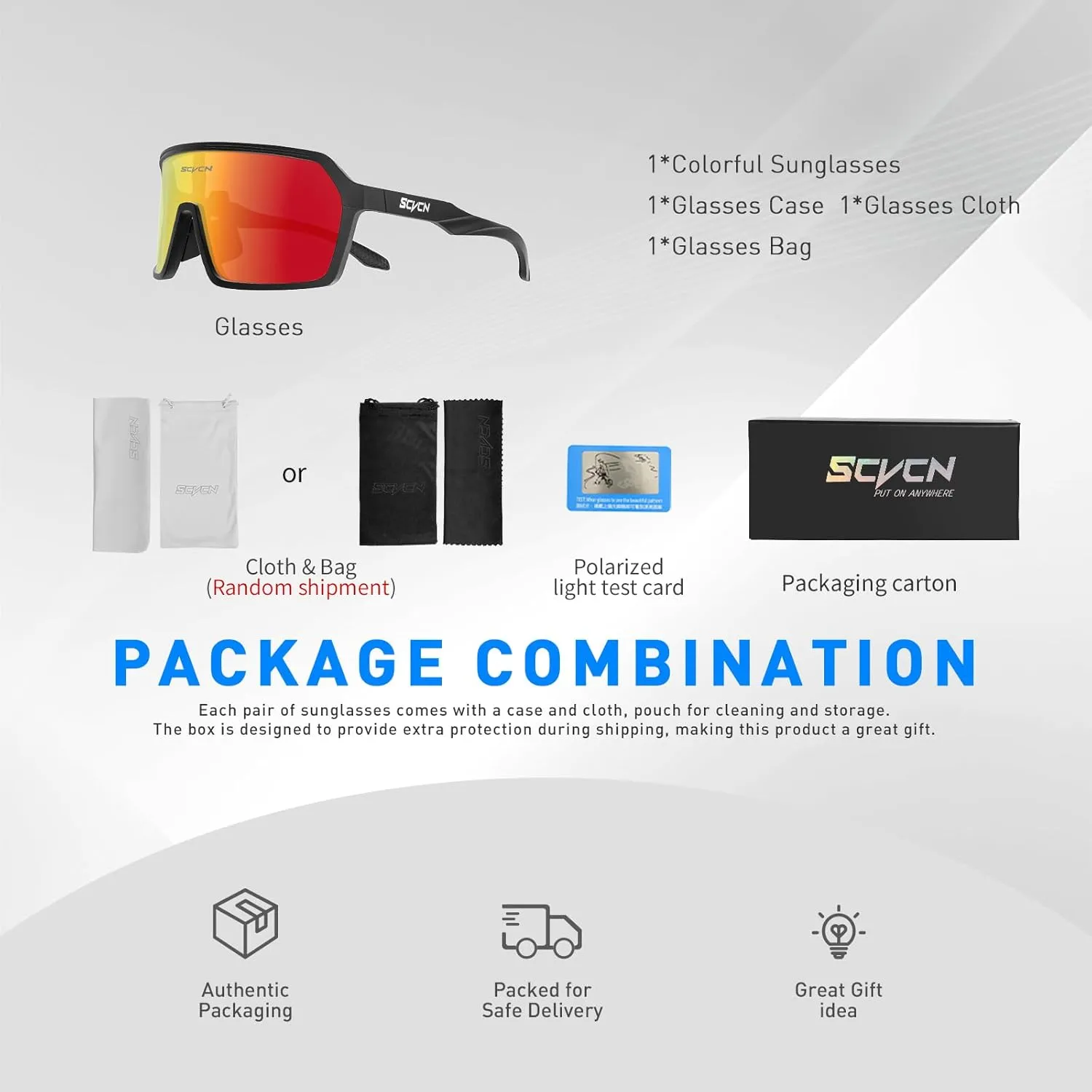 Polarized Cycling Glasses Sport Sunglasses MTB BMX Men Women Running Driving Fishing Golf S61