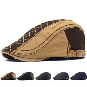 Rhombuses Patchwork Flat Cap