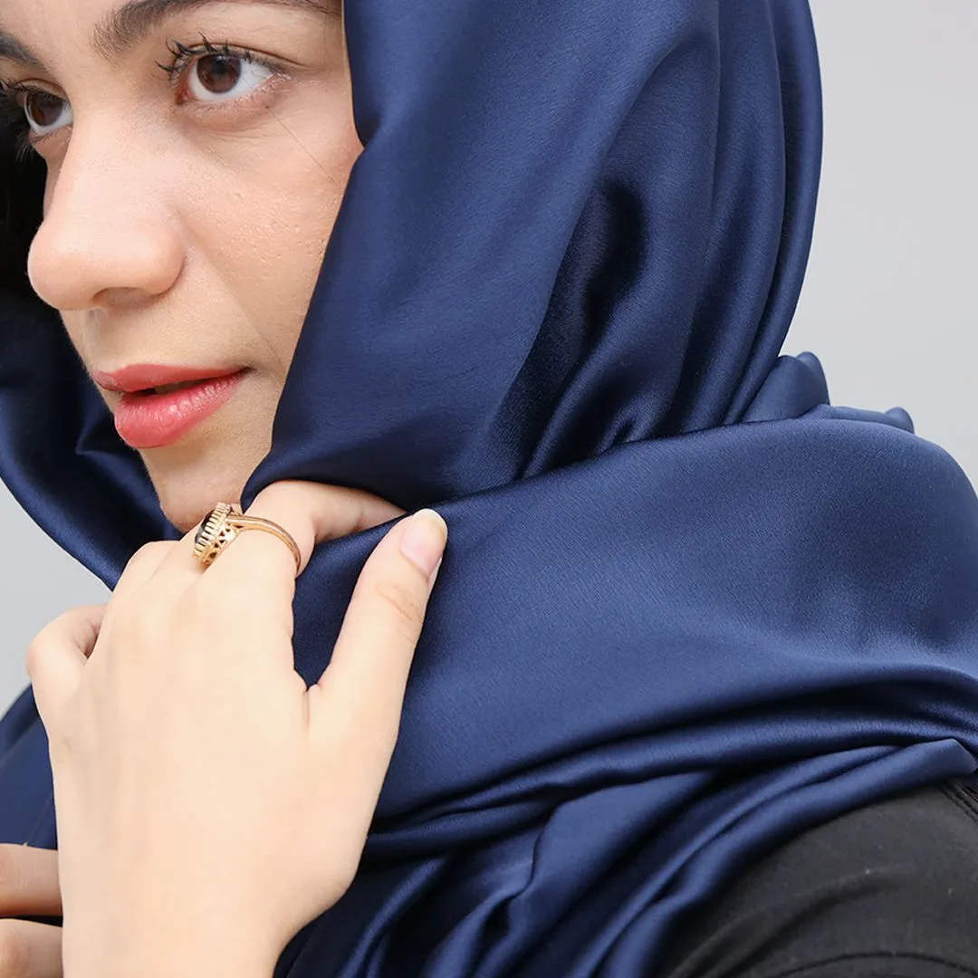 Silk Fabric Plain long Scarves