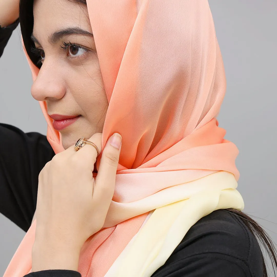 Silk Fabric Plain long Scarves