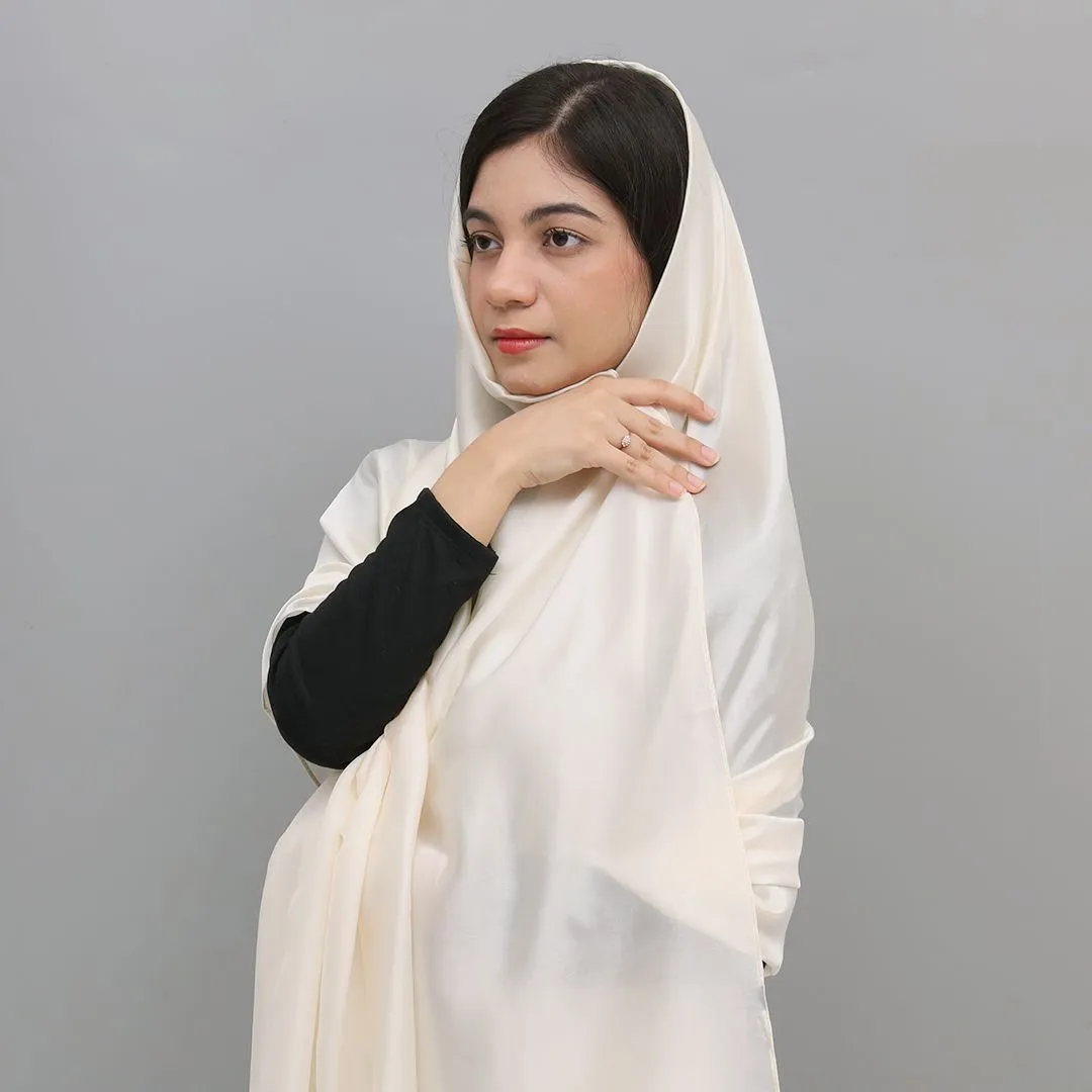 Silk Fabric Plain long Scarves