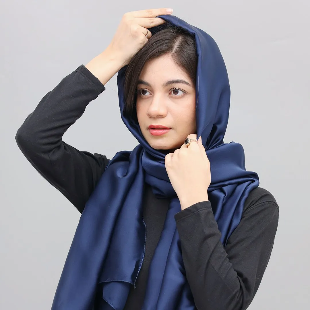 Silk Fabric Plain long Scarves