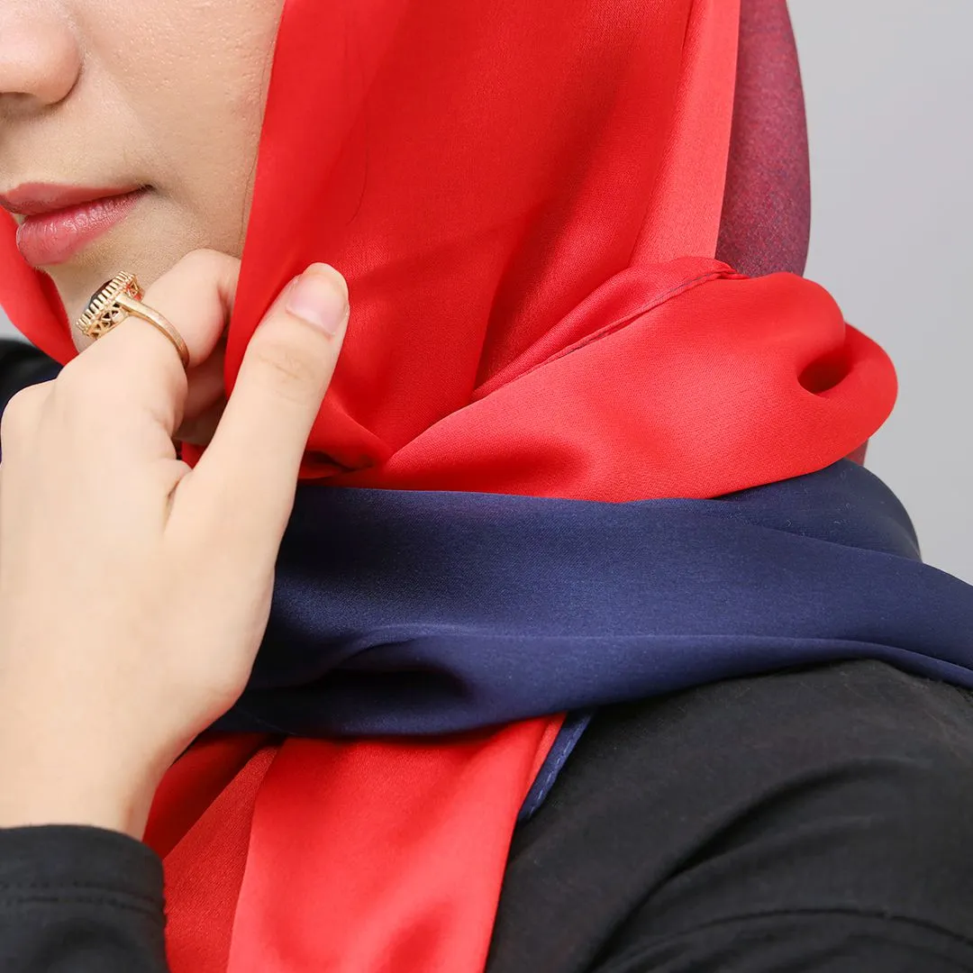 Silk Fabric Plain long Scarves
