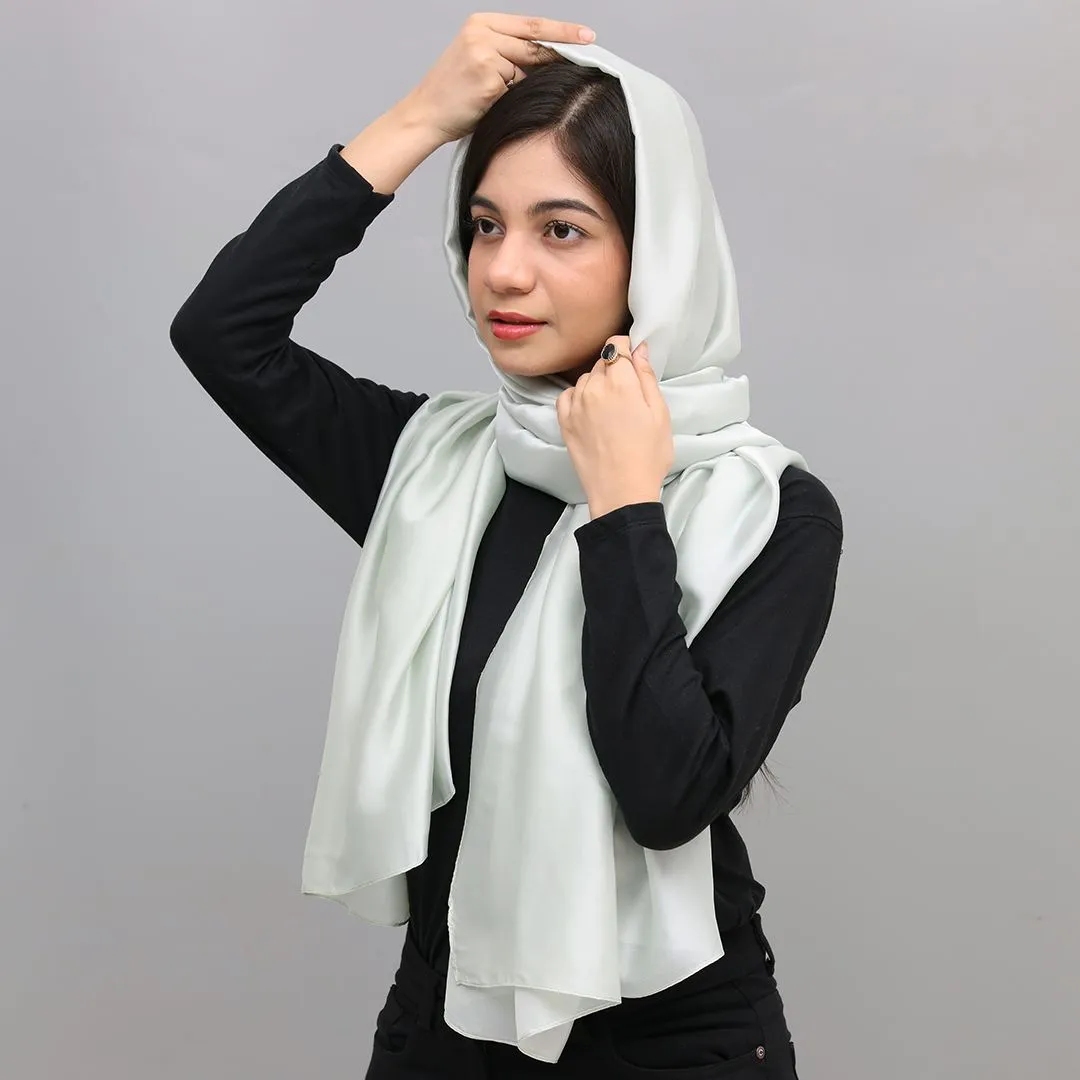 Silk Fabric Plain long Scarves