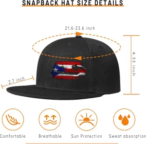 Skull Rose Hat Horror Skeletons Hand Cap Adjustable Snapback Hat for Men Flat Bill Baseball Cap for Boys Snap Backpack Cool
