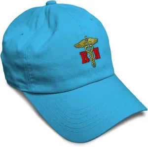 Soft Baseball Cap Rn Logo Embroidery Nurse Rn Twill Cotton Chaplain Cross Dad Hats for Men & Women