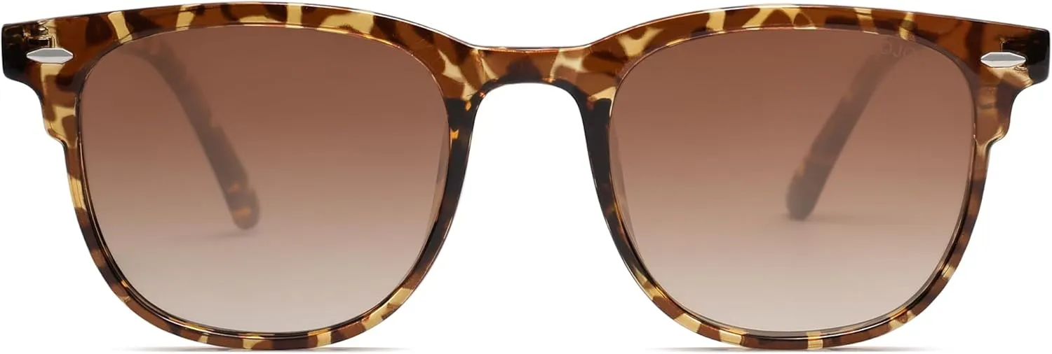 SOJOS Retro Vintage Square Polarized Sunglasses for Women Men UV Protection Lens TR90 Frame Sunglasses SJ2112