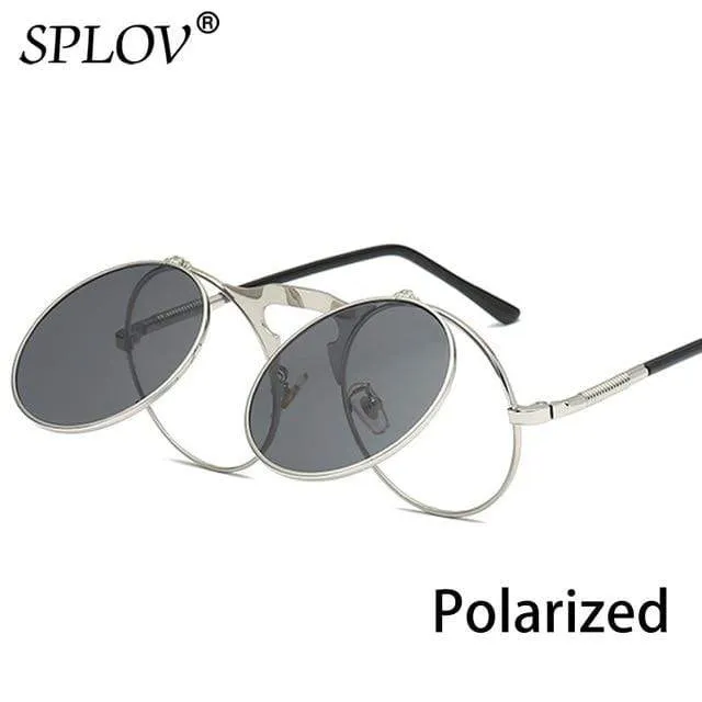 SPLOV Round Steampunk Sunglasses