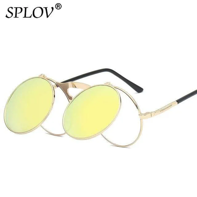 SPLOV Round Steampunk Sunglasses