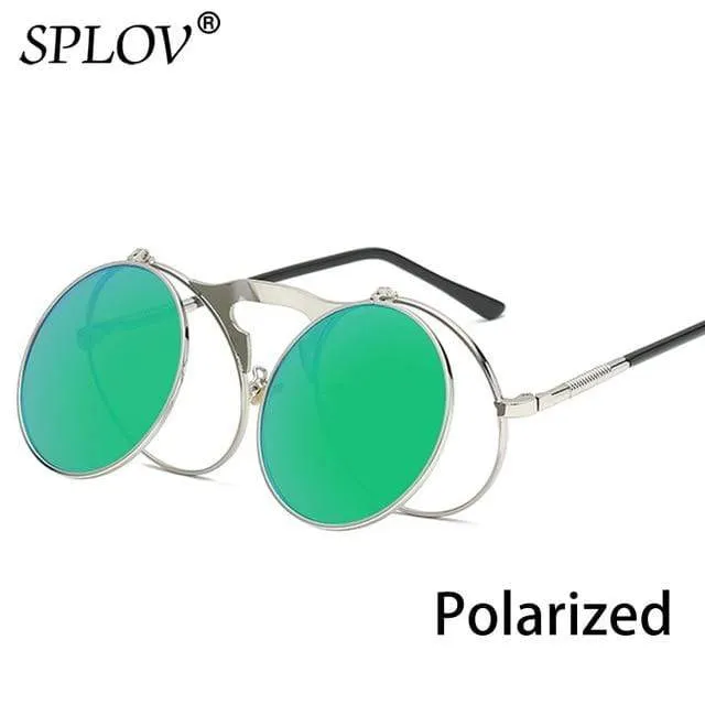 SPLOV Round Steampunk Sunglasses