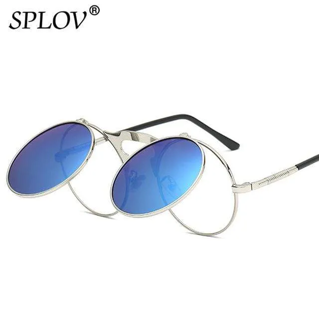 SPLOV Round Steampunk Sunglasses