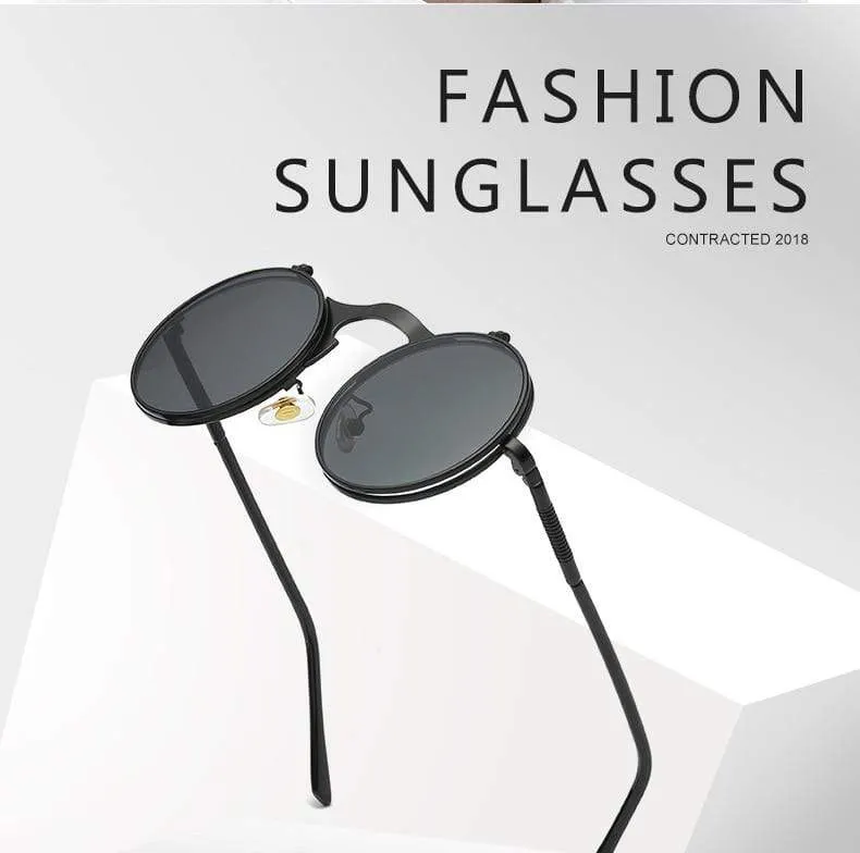 SPLOV Round Steampunk Sunglasses