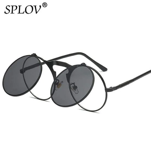 SPLOV Round Steampunk Sunglasses