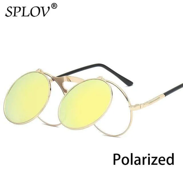 SPLOV Round Steampunk Sunglasses
