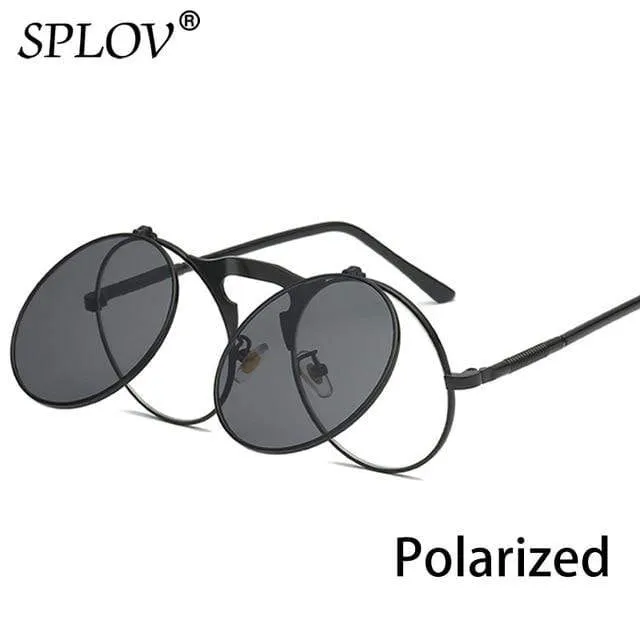 SPLOV Round Steampunk Sunglasses