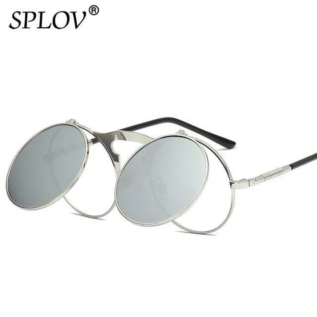 SPLOV Round Steampunk Sunglasses
