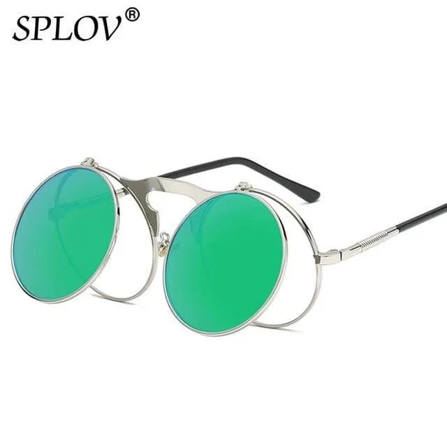 SPLOV Round Steampunk Sunglasses
