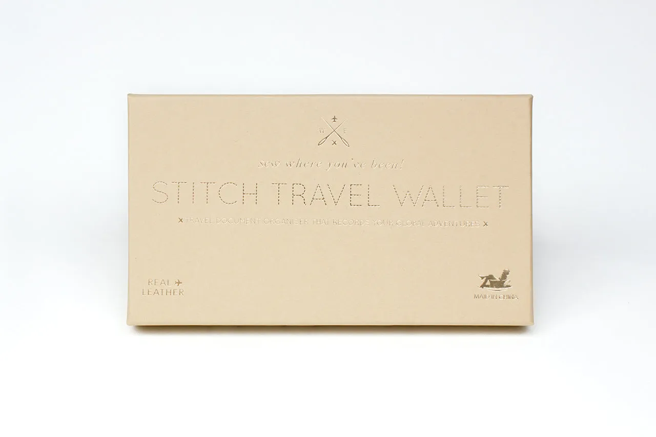 Stitch Travel Wallet - Grey