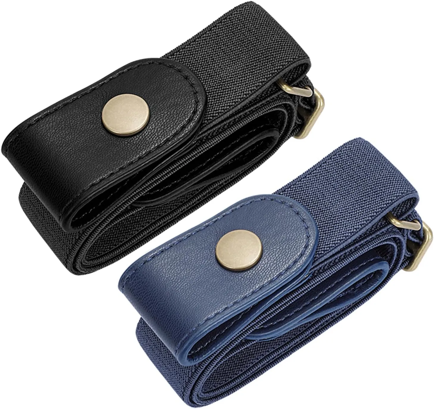 SUOSDEY No Buckle Elastic Stretch Belts for Men and Women, Comfortable Invisible Belts for Jeans Pants