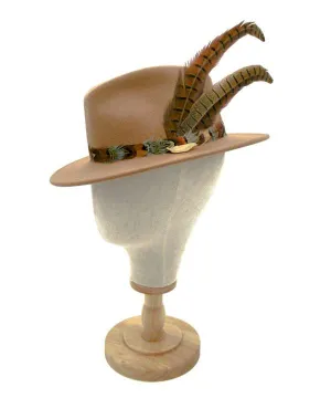 The Isabella in Camel (Pheasant Feather Tail)