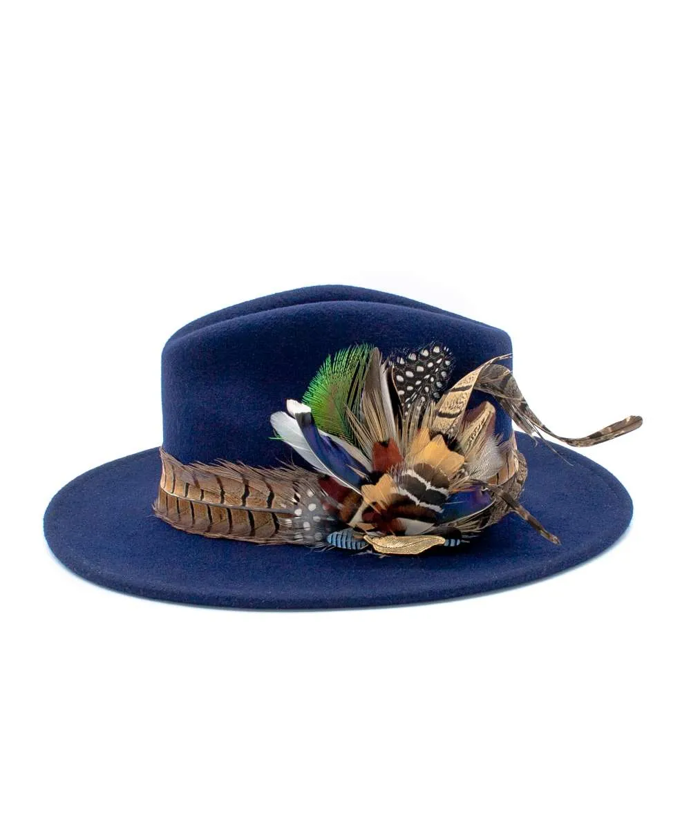 The Isabella in Navy (Mixed Feathers)