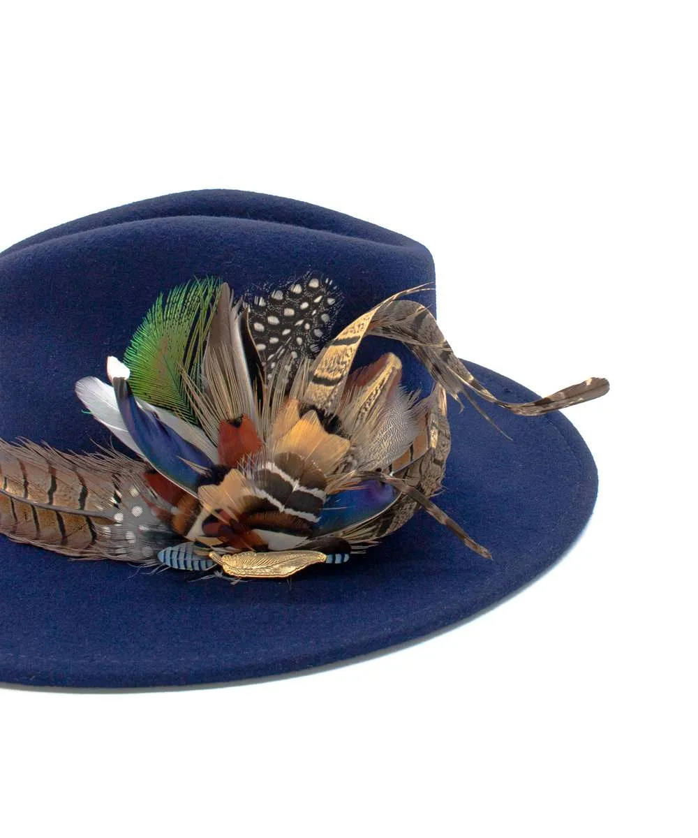 The Isabella in Navy (Mixed Feathers)