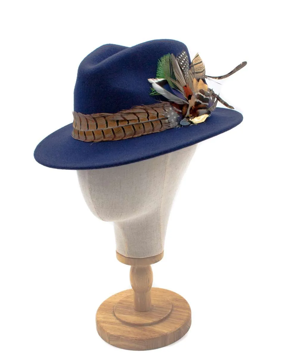 The Isabella in Navy (Mixed Feathers)