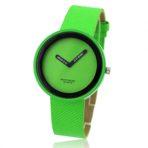 WoMaGe Women's Watches Fashion Casual Red Leather Band Quartz
