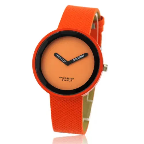 WoMaGe Women's Watches Fashion Casual Red Leather Band Quartz