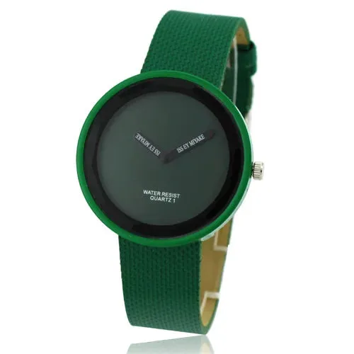WoMaGe Women's Watches Fashion Casual Red Leather Band Quartz