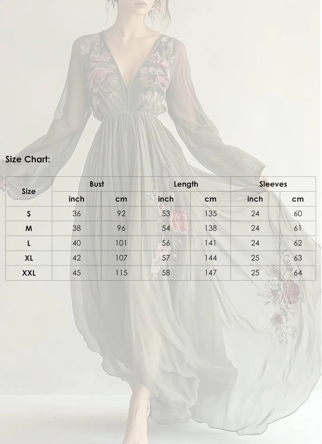 Womens 2025 Summer Popular Green Floral Print Maxi Dress Wrap V-Neck Long Sleeve Cinched Waist Tea Party Flowy Dresses