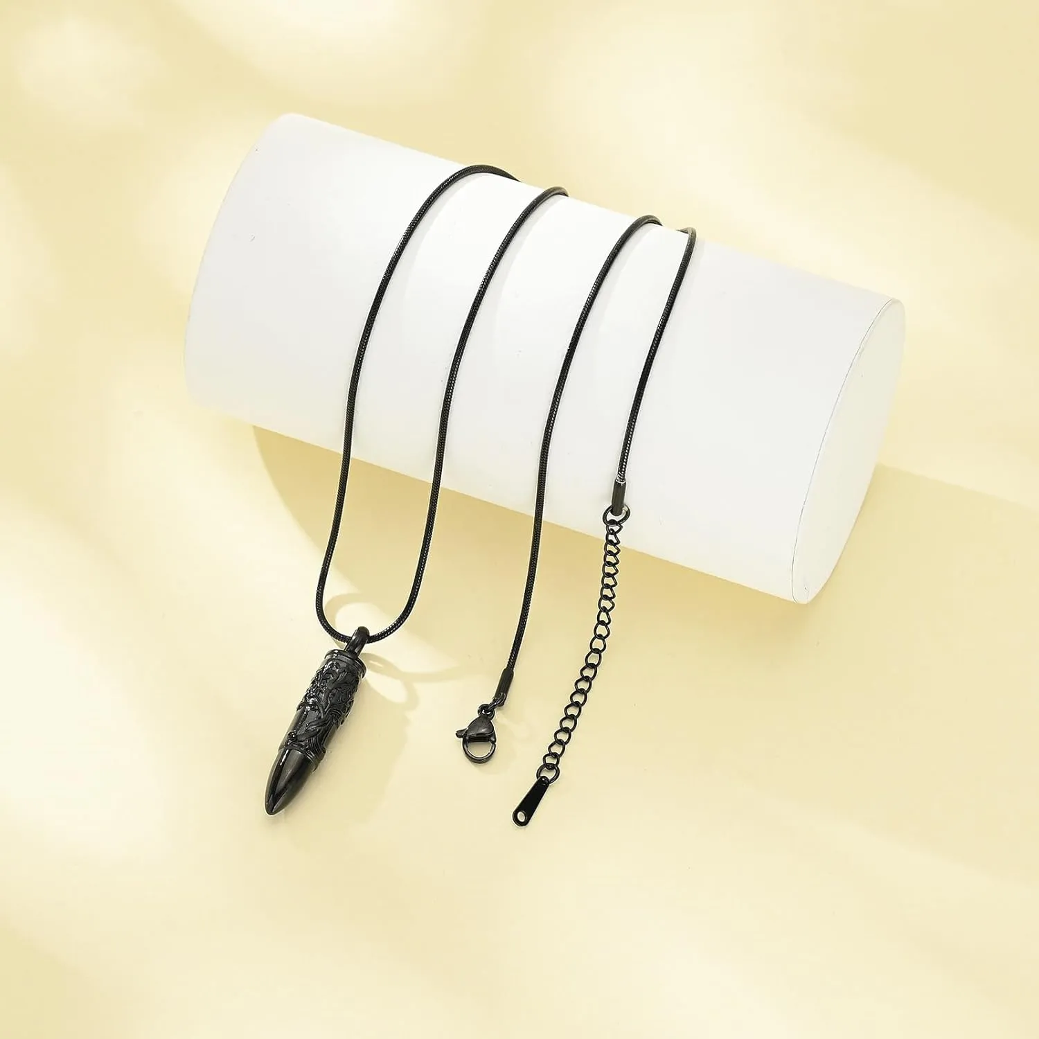 zeqingjw Bullet Urn Necklaces for Ashes Tree of Life Cremation Jewelry Memorial Pendant Ash Holder Keepsake Jewelry for Pet/Human